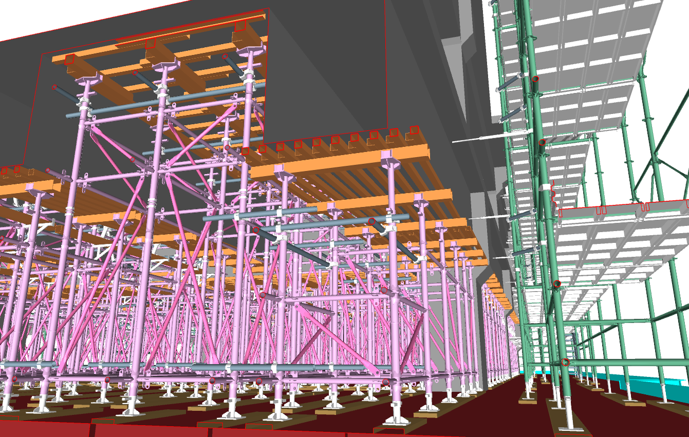 BIM/CIMモデリングの事例紹介「ラーメン橋の仮設足場・支保工モデル」